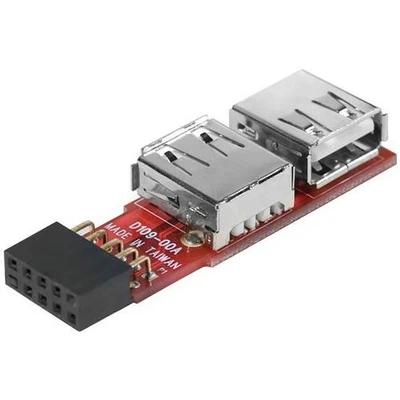 Afbeelding van Adapter 2 USB 2.0 interne poorte op moederbord