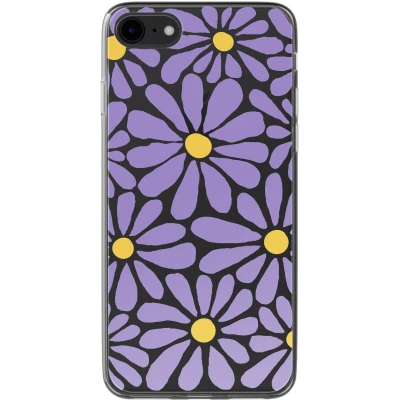 Afbeelding van imoshion hoesje Geschikt voor iPhone 7 / 8 SE (2020) (2022) Design Tropical Violet Flowers Connect