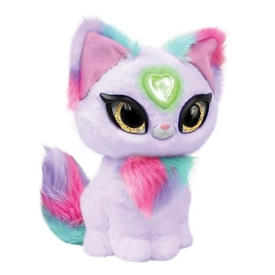 Afbeelding van My Fuzzy Friends Magic Whisper Zoey Pink, interactief pluche dier met geluiden, reageert en fluistert, jongens meisjes vanaf 4 jaar, beroemd (MYG00102)