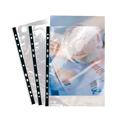 Afbeelding van Geperforeerde Tas glad PP 9/100 A4 per 10