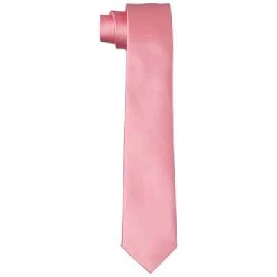 Afbeelding van DonDon stropdassen voor heren handgemaakt zijde look 6 cm Roze