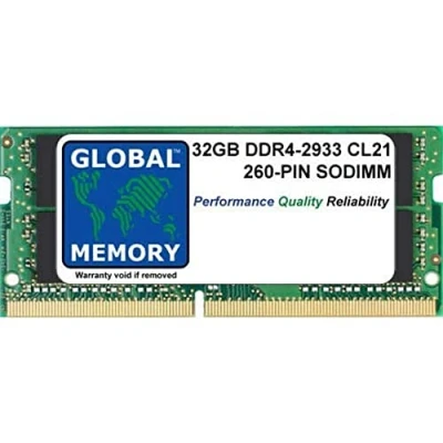 Afbeelding van 32GB DDR4 2933MHz PC4 23400 260 PIN SODIMM GEHEUGEN RAM VOOR LAPTOPS/NOTITIEBOEKJE