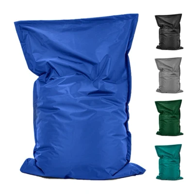 Afbeelding van Bobbel Home Zitzak Roma Ruime zitzakken Kussen Nylon 100x150cm Voor Binnen en Buiten Smaragd