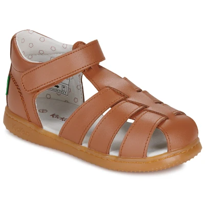 Afbeelding van Kickers FLO Outdoorsandalen voor kinderen, Maat: 22, Camel Leer