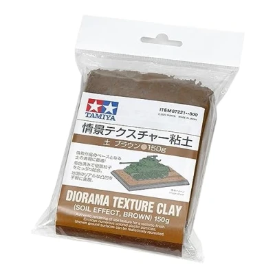 Afbeelding van TAMIYA 87221 Vulklei aarde/bruin 150g diorama modelbouw, diorama, modelbouw accessoires, plastic accessoires voor