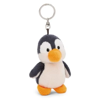 Afbeelding van NICI 61854 Sleutelhanger pinguïn, 10 cm, grijs, trouwe metgezel voor rugzak of tas, sleutelhouder klein en groot