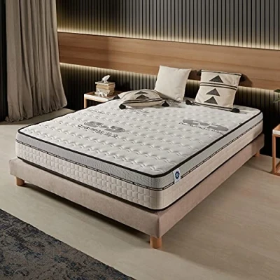 Afbeelding van Naturalex VISCO CARBONE Matras 160 x 200 cm Traagschuim Bevrijd Statische Spanningen Omkeerbaar 7 Comfort Zones 5 Jaar Garantie