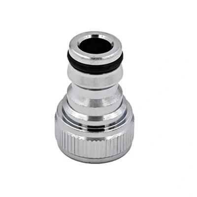 Afbeelding van SpiceFlow Apparaataansluitstuk/kraanaansluiting, chroom/messing, 1/2 inch binnendraad, Gardena compatibel