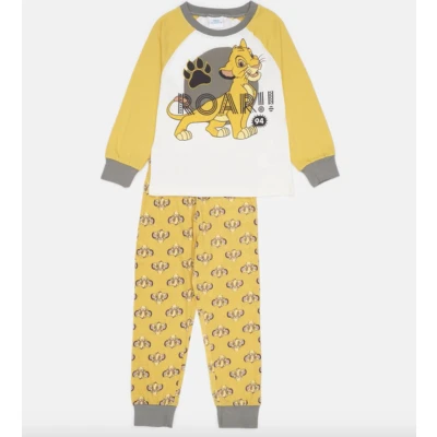 Afbeelding van lion king pyjama geel maat 3 jaar