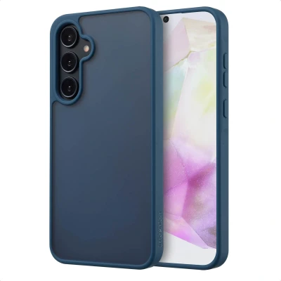 Afbeelding van Samsung Galaxy A35 Hoesje Kunststof imoshion Hardcase/Backcover Donkerblauw Telefoonhoesje