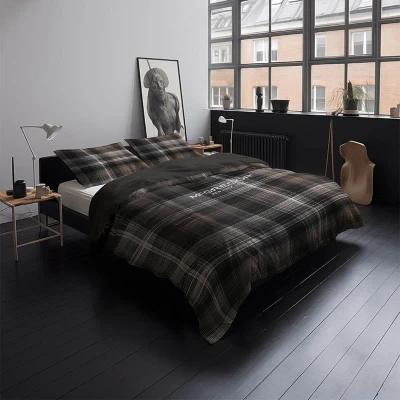 Afbeelding van Dekbedovertrek Chestnut Plaid (x240 cm) Meerkleurig Katoen satijn Dessin: Ruiten McGregor Dekbed Discounter.nl