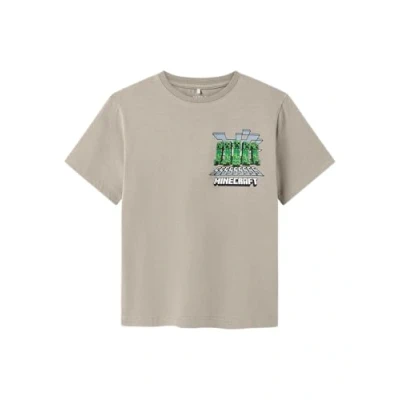 Afbeelding van Name it Nkmmamun Minecraft Tshirt print voor kinderen, Maat: 122/128, Peyote