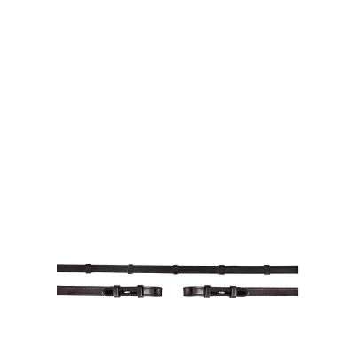 Afbeelding van BR Teugel Anti slip lakleer 16mm blind Full Zilver Zwart