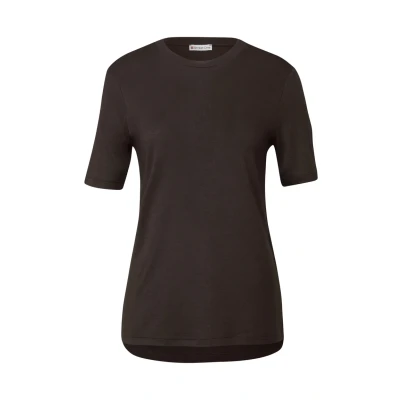 Afbeelding van Street One Basic Tshirt basic, Dames, Maat: 44, Braun