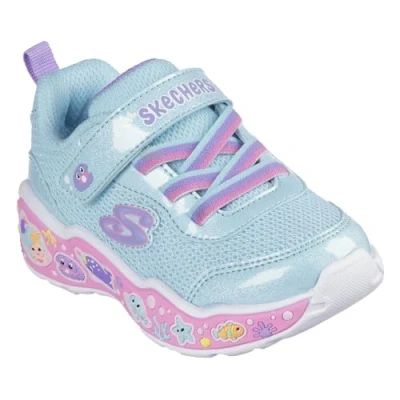 Afbeelding van Skechers PLAY Scene Sneakers laag turquoise/multicoloured voor kinderen, Maat: 24, Turquoise/multi coloured Kunststof/ textiel