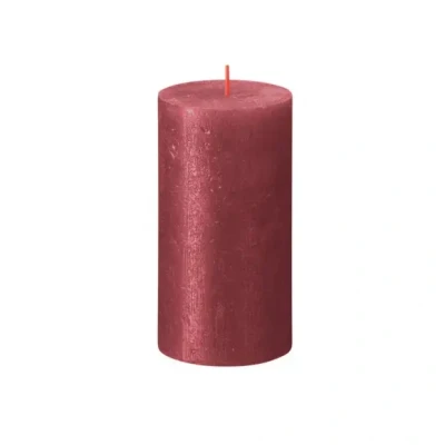 Afbeelding van Stompkaars Shimmer 130/68 Red Bolsius