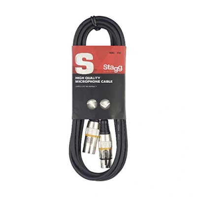 Afbeelding van Stagg SMC6 YW 6 m XLR naar microfoonkabel geel, zwart