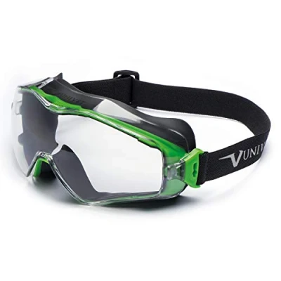 Afbeelding van Univet 6X3 00 Stofbril Incl. Anticondens Bescherming Uv Zwart Groen Din En 166 170 172