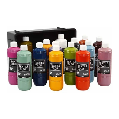 Afbeelding van Creativ Company Textile Color Semi dekkende Textielverf, 15x500ml