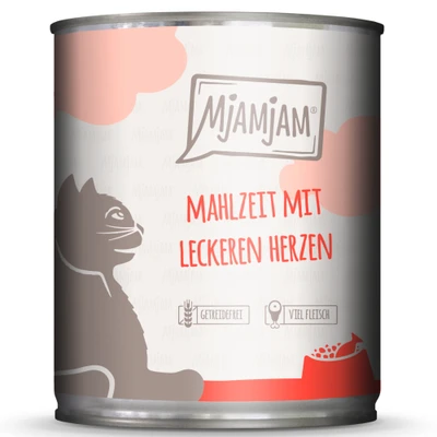Afbeelding van MjAMjAM 6 x 800 g Kattenvoer Heerlijke maaltijd met harten