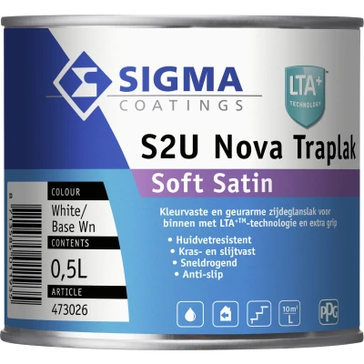 Afbeelding van Sigma S2U Nova Traplak Soft Satin Lak 500 ml Mengbaar