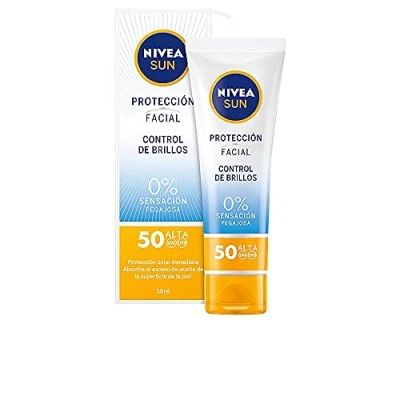 Afbeelding van Nivea Sun Moisturizing facial Brightness Control SPF50 50 ml
