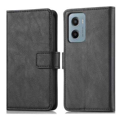 Afbeelding van imoshion Hoesje Geschikt voor Motorola Moto E15, G05 Luxe Bookcase Zwart