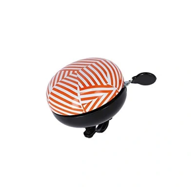 Afbeelding van XLC Fietsbel Stripes Ding Dong 83mm Oranje/Wit DD M09
