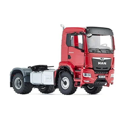 Afbeelding van WIKING 077653 MAN TGS 18.510 4x4 BL 2 assige trekker, Model vrachtwagen, 1:32, Metaal/Kunststof, Vanaf 14 jaar, Talrijke functies, Incl. bandendrukregeling, Draaibaar radiatorrooster, Rood