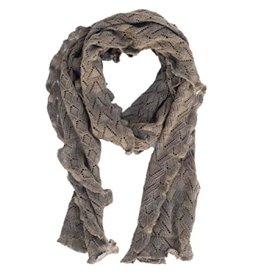 Afbeelding van Invero, Merino sjaal Lilly, 100% wol, aarde, 35 x 180 cm