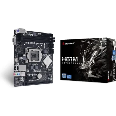 Afbeelding van BioStar H61MHV3 Moederbord Socket Intel 1155 Vormfactor Micro ATX chipset Intel® H61