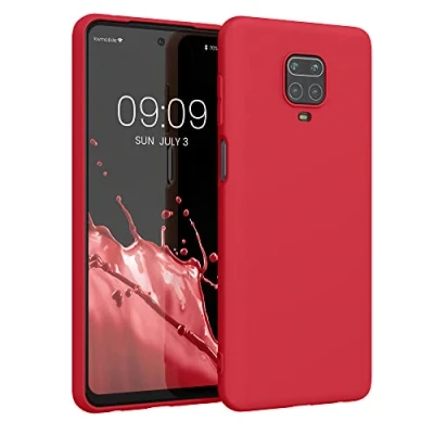 Afbeelding van kwmobile telefoonhoesje geschikt voor Xiaomi Redmi Note 9S / 9 Pro Max Hoesje smartphone Back cover in kersrood