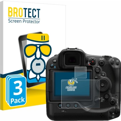 Afbeelding van BROTECT Antireflecterende Glas Screen Protector Mat voor Canon EOS R3 (3 Stuks) Schermbeschermer [Beschermglas Folie niet Gehard Glas]