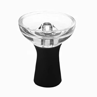 Afbeelding van Orient Supply Shisha glazen kop, universele shishakop van borosilicaatglas met geïntegreerde siliconen afdichting, waterpijp, hookah