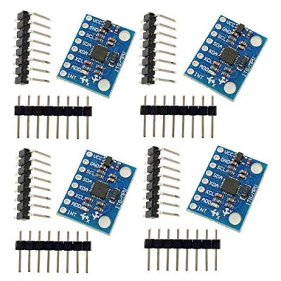 Afbeelding van JZK 4 x GY 521 MPU 6050 6DOF module 3 assige gyroscoop versnellingsmeter voor Raspberry Pi en Arduino projecten
