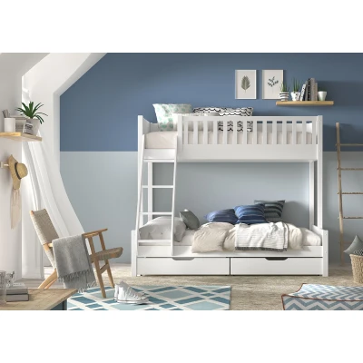 Afbeelding van KidsOnly Scott Familiebed met Lade Set Wit