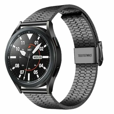 Afbeelding van Garmin Vivoactive 4 / 4L Stalen bandje Zwart RVS