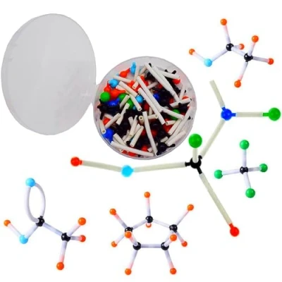Afbeelding van Mengger Moleculaire Model Kit Organische en Anorganische Chemie Wetenschappelijke Structuur Bouwen Atoom Links Educatief Speelgoed Onderwijs Leren Set Modellen