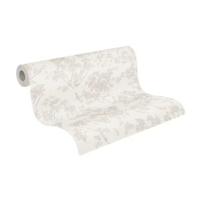 Afbeelding van A.S. Création 395483 Behang met bloemetjes, wandbehang, hoogwaardig vliesbehang voor verschillende woonruimtes, 10,05 m x 0,53 m, Made in Germany