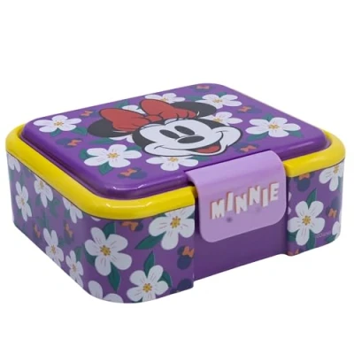 Afbeelding van Mickey &amp; Minnie Brooddoos voor kinderen, Maat: One Size, Lila