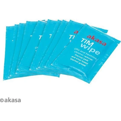 Afbeelding van Akasa TIM wipes, 10 thermal paste cleaning wipes citrus based fluid