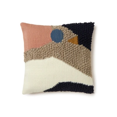 Afbeelding van Ferm LIVING Loop Landscape sierkussen 50 x cm Multicolor