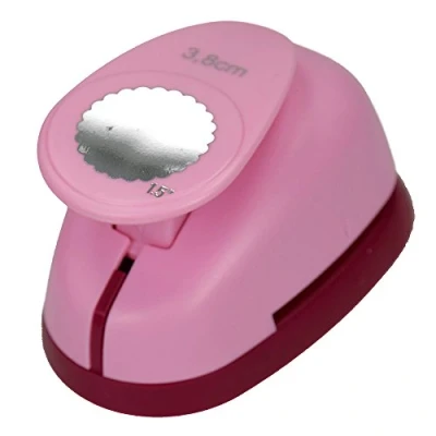 Afbeelding van efco 1793109 Stanzer L, cirkel getand 1,5 inch motiefpons, kern: metaal, roze, 9,5 x 6,5 6 cm