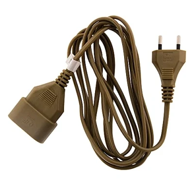 Afbeelding van Verlengkabel HO3VVH2F 2 x 0,75 stopcontact 6 A goud m Zenitech