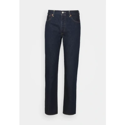 Afbeelding van Levi&#039;s heren 501 straight leg jeans met donkere wassing in de kleur Indigo, maat: W28/L32