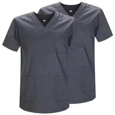 Afbeelding van MISEMIYA Verpakking van 2 stuks, uniseks, gezondheiduniform, medisch uniform, ref. 817 x 2, Grijs 21, XXL