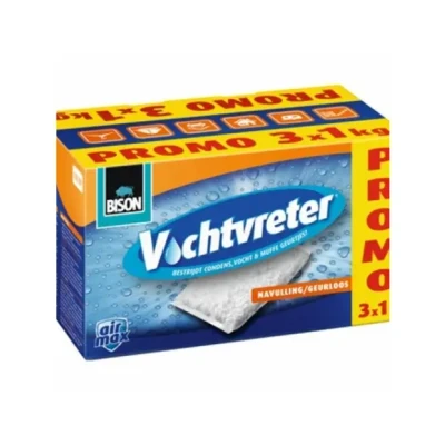 Afbeelding van Bison Vochtvreter Navulzak Neutraal Doos 3 x 1 kg