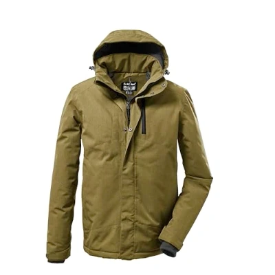 Afbeelding van killtec Heren functionele jas met afritsbare capuchon KOW 161 MN JCKT, licht olijf, 4XL, 37589 000