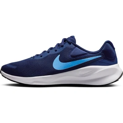 Afbeelding van Nike Performance Revolution 7 Hardloopschoenen voor op de weg, Heren, Maat: 40, Blue void/university blue/white/black Textiel/ synthetisch