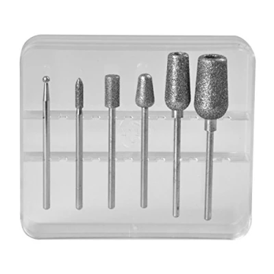 Afbeelding van Peter Bausch 1749C diamantopzetstukken voor manicure/pedicureapparaat, 6 delige set